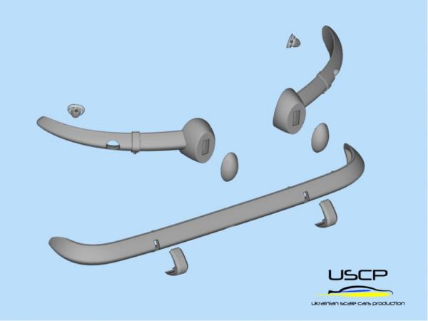 Alpine A110 Bumpers Early set für Tamiya